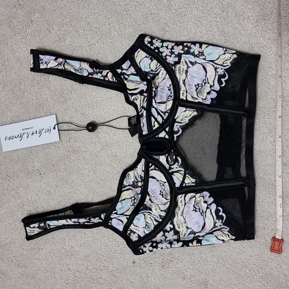 BNWT For Love & Lemons for Victoria's Secret 60s Floral Bustier Bra Top - Picture 5 of 5